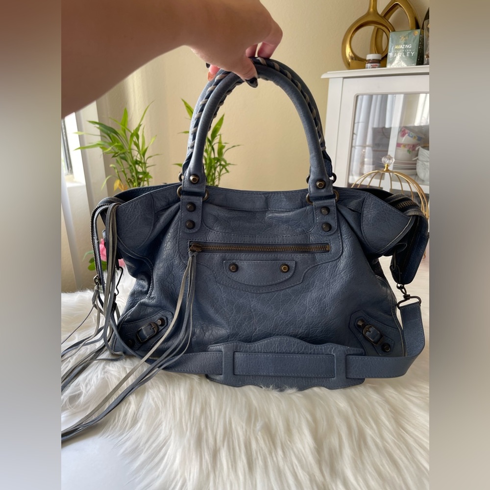 Balenciaga City Blue Bag